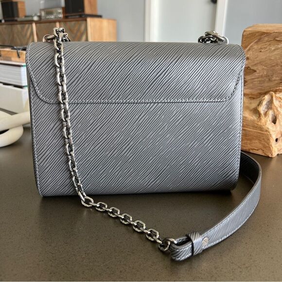 LOUIS VUITTON Authentic Twist MM Gunmetal Silver Color - Picture 7 of 16